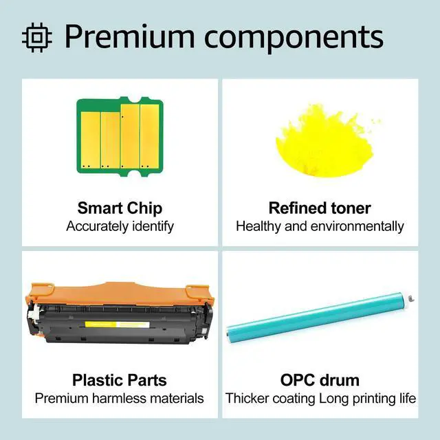 Alt view image 4 of 5 - greencycle 3 Pack 304A CC532A High-yield Compatible Toner Cartridge Replacement for HP 304A CC532A Yellow Toner work with Color CP2025n CP2025dn CP2025x CM2320 CM2320n CM2320fxi Printer