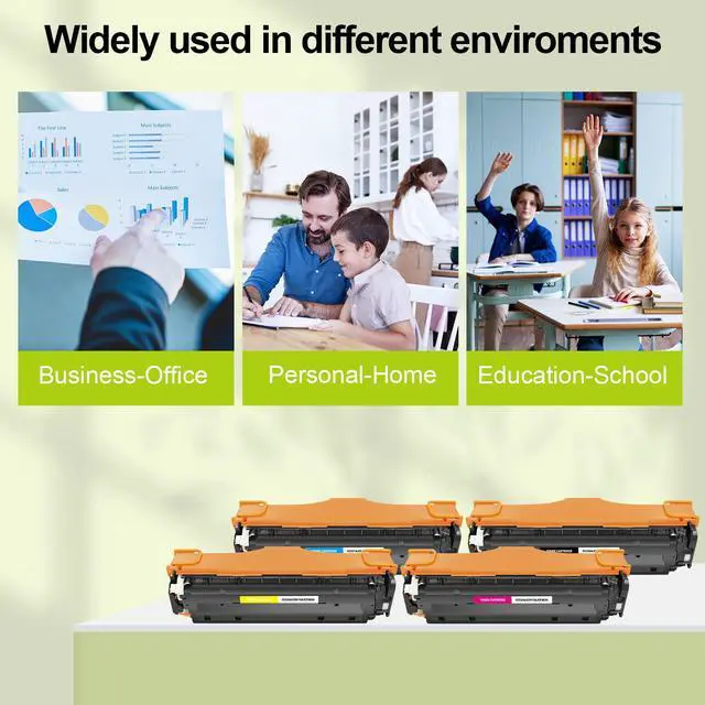 Alt view image 5 of 5 - greencycle 5 Pack 304A High-yield Compatible Toner Cartridge Replacement for HP 304A CC530A CC531A CC532A CC533A for Color CP2025n CP2025dn CM2320 CM2320n Printer (2 Black 1 Cyan 1 Yellow 1 Magenta)