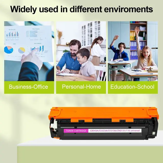 Alt view image 5 of 7 - GREENCYCLE 8 Pack 128A Compatible Toner Cartridge Replacement for HP 128A CE320A CE321A CE322A CE323A work with Laser Jet Pro CP1525nw CM1415fn CM1415fnw Color MFP Printer(Black Cyan Yellow Magenta)