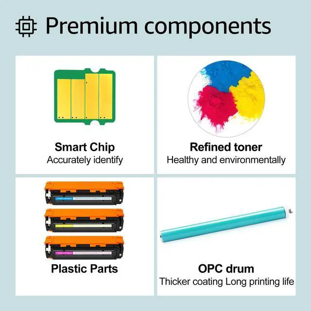 Alt view image 6 of 7 - GREENCYCLE 3 Pack 128A Compatible Toner Cartridge Replacement for HP 128A CE321A CE322A CE323A work with Laser Jet Pro CP1525nw CM1415fn CM1415fnw Color MFP Printer(1 Cyan 1 Yellow 1 Magenta)