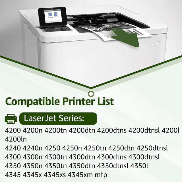 Alt view image 2 of 7 - greencycle Q5942X Compatible Toner Cartridge Replacement for HP 42X Q5942X Black Cartridge Laserjet 4250 4250dtn 4250dtnsl 4250n 4250tn 4350 4350dtn 4350dtnsl 4350n 4350tn Printer (8Pk)
