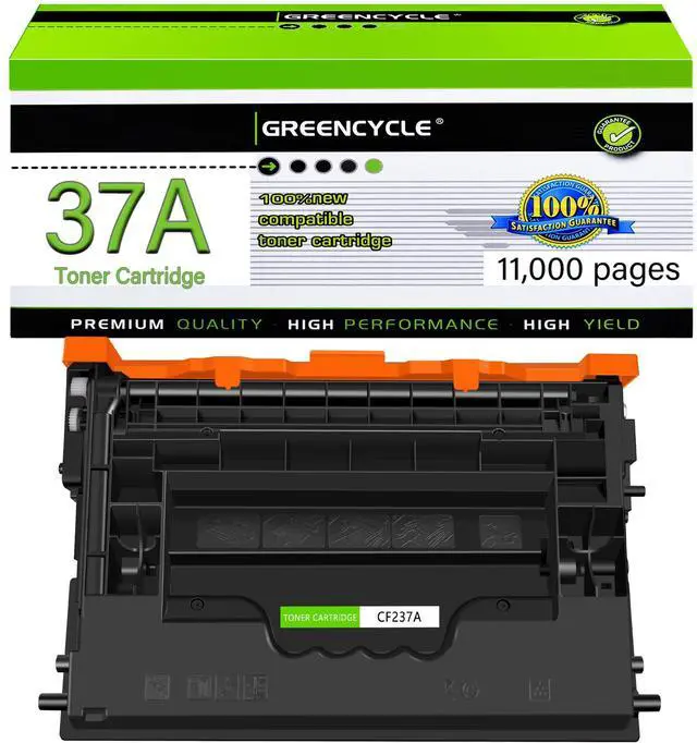 Main image of greencycle CF237A Compatible Toner Cartridge Replacement for HP 37A CF237A 37X CF237X Black Cartridge Enterprise M607n M607dn M608n M608dn M608x M609 M609x MFP M631 M632 M631h M633fh Printer (1Pk)
