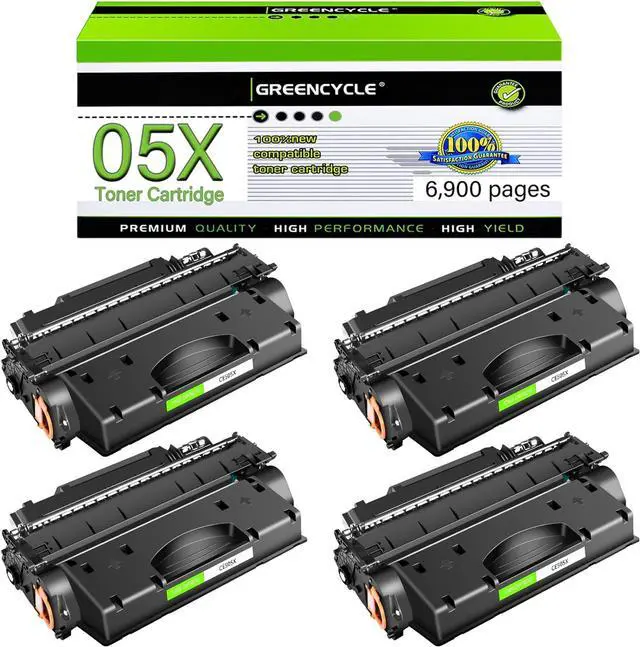 Main image of greencycle CE505X Compatible Toner Cartridge Replacement for HP 05X CE505X Black Cartridge Laserjet P2050 P2055 P2055d P2055dn P2055x Printer (4Pk)