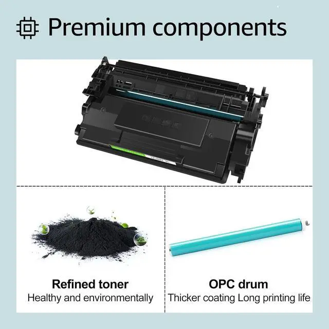 Alt view image 4 of 7 - greencycle CF289X [No Chip] Compatible Toner Cartridge Replacement for HP 89X CF289X 89A CF289A Black Cartridge Enterprise M507 M507n M507dn M507x MFP M528f M528dn M528c M528z Printer (4Pk)