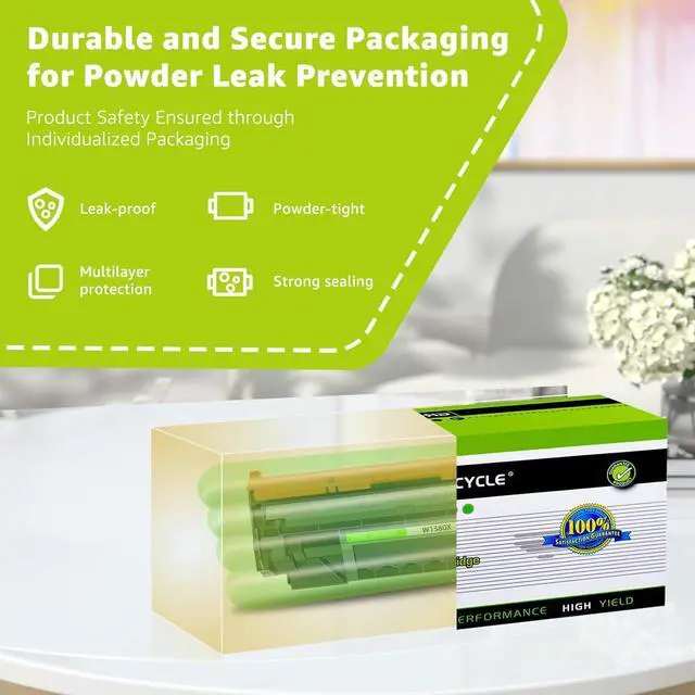 Alt view image 6 of 7 - greencycle W1380X [with Chip] Compatible Toner Cartridge Replacement for HP 138X W1380X 138A W1380A Black Cartridge Laser Jet Pro 3001dw 3001fdw MFP 3101fdw Series Printer (1Pk)