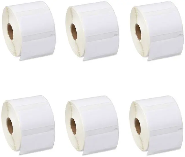 Main image of GREENCYCLE 6 Roll Compatible for Dymo 30334 2-1/4" x 1-1/4" White Multipurpose Medium Address Shipping Label for Labelwriter 450, 4XL & Zebra Desktop Printers 1000 Labels/Roll, NOT FIT 550 & 5XL