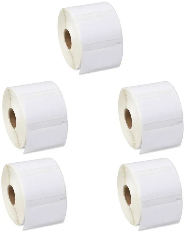 Main image of GREENCYCLE 5 Roll Compatible for Dymo 30334 2-1/4" x 1-1/4" White Multipurpose Medium Address Shipping Label for Labelwriter 450, 4XL & Zebra Desktop Printers 1000 Labels/Roll, NOT FIT 550 & 5XL
