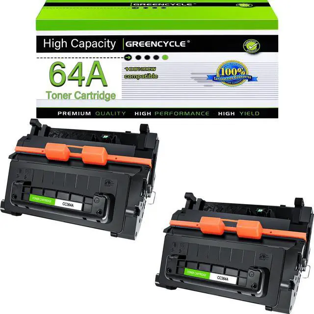 Alt view image 7 of 7 - greencycle 64A Compatible Black Toner Cartridge Replacement for HP CC364A for Laserjet P4014 P4014dn P4014n P4015 P4015dn P4015n P4015tn P4015x P4515 P4515n P4515tn Printer Ink Cartridge (2PC)