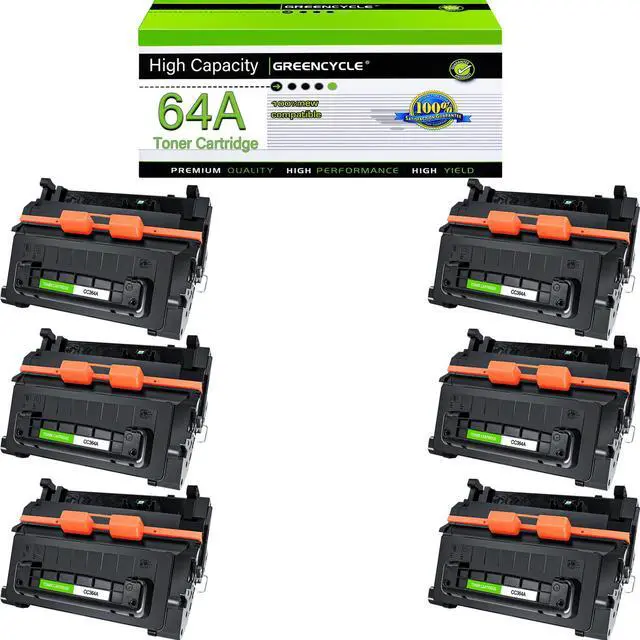 Main image of greencycle CC364A Toner Cartridge Replacement Compatible for HP 64A Black Toner Cartridge Laserjet P4014 P4014dn P4014n P4015 P4015dn P4015n P4015tn P4015x P4515 P4515n P4515tn (6PCS)