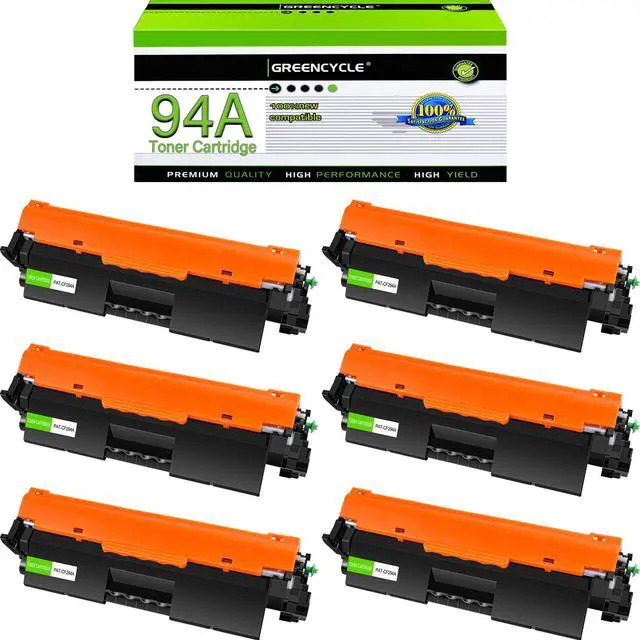Main image of Greencycle CF294A Compatible Toner Cartridge Replacement for HP CF294A 94A Toner Cartridge use for Laser Jet Pro M118dw M148dw M148fdw M149fdw Printer(6 Pack,Black)