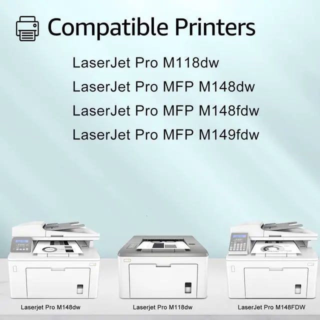 Alt view image 2 of 7 - Greencycle CF294A Compatible Toner Cartridge Replacement for HP CF294A 94A Toner Cartridge use for Laser Jet Pro M118dw M148dw M148fdw M149fdw Printer(6 Pack,Black)