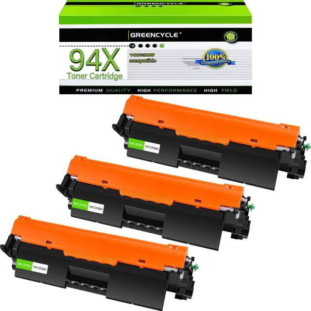 Main image of greencycle Compatible 94X Toner Cartridge Replacement for HP 94X CF294X Work with Laser jet Pro MFP M148dw M148fdw M118dw M149fdw , Pro M118 M148 M149 Printer (Black, 3-Pack)