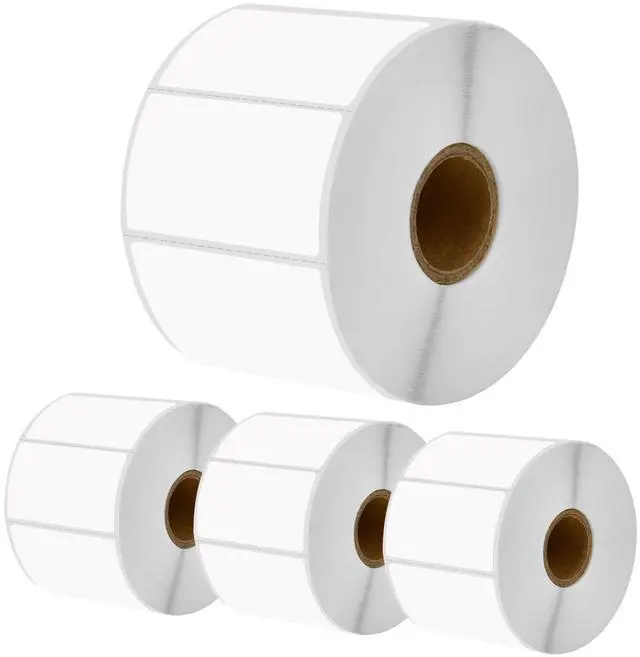 Main image of Greencycle Direct Thermal Perforated Shipping Labels 2-1/4"x 1-1/4" (2.25" x 1.25") Barcode SKU Labels Compatible with Rollo, Eltron and Zebra Desktop Printers - 4 Rolls, 1000 Labels/Roll