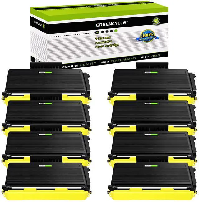 Main image of greencycle 8 Pack Compatible Toner Cartridge Replacement for Brother TN580 TN650 TN-580 TN620 TN-650 Toner use with HL-5340d 5250DN hl-5370DW MFC-8660DN 8680dn 8480dn DCP-8060 8065DN 8085dn Printer