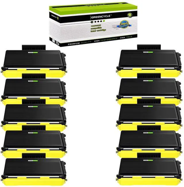 Main image of greencycle 10 Pack Compatible Toner Cartridge Replacement for Brother TN580 TN650 TN-580 TN620 TN-650 Toner use with HL-5340d 5250DN hl-5370DW MFC-8660DN 8680dn 8480dn DCP-8060 8065DN 8085dn Printer