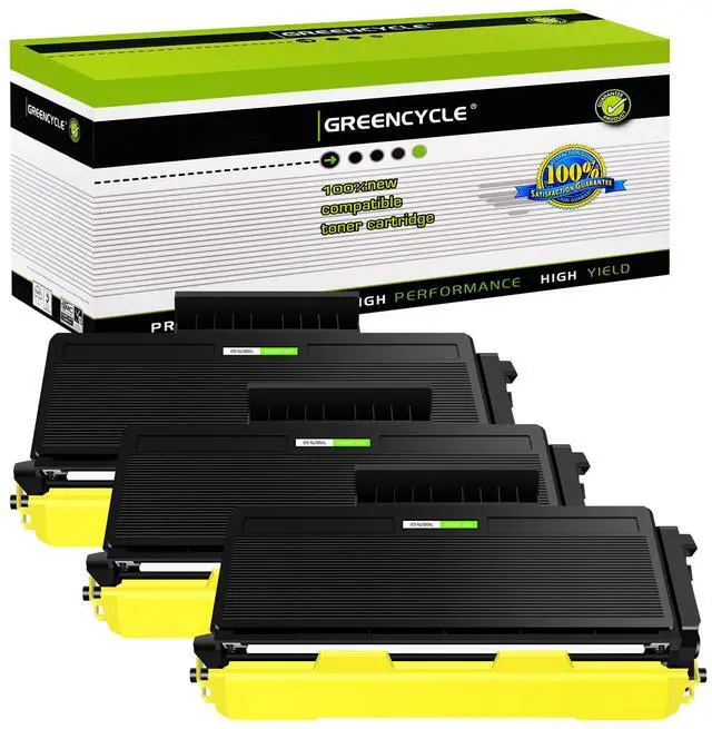 Main image of greencycle 3 Pack Compatible Toner Cartridge Replacement for Brother TN580 TN650 TN-580 TN620 TN-650 Toner use with HL-5340d 5250DN hl-5370DW MFC-8660DN 8680dn 8480dn DCP-8060 8065DN 8085dn Printer