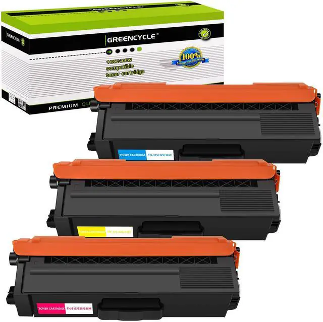 Main image of greencycle 3 Pack Color Compatible Toner Cartridge Replacement for Brother TN315 TN310 Toner for HL-4140CW HL-4570CDW HL-4570CDWT MFC-9560CDW MFC-9970CDW Printer( 1 Cyan, 1 Yellow, 1 Magenta)