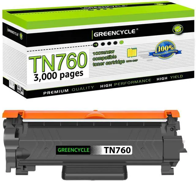 Main image of greencycle TN760 TN730 Toner Cartridge Compatible for Brother TN-760 TN-730 with CHIP Work with DCP-L2550DW HL-L2350DW HL-L2395DW HL-L2370DW MFC-L2750DW printer (Black 1 Pack)