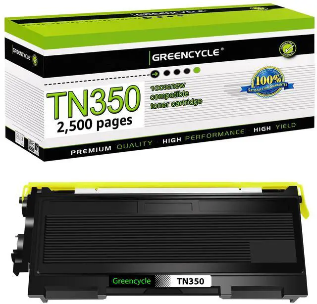Main image of greencycle TN350 TN-350 Toner Cartridge Replacement Compatible with Brother DCP-7010 DCP-7020 DCP-7025 HL-2040 DCP-7020 MFC-7820n Intellifax 2820 2850 2920 MFC-7820n MFC-7420 MFC-7820D (1 Pack)