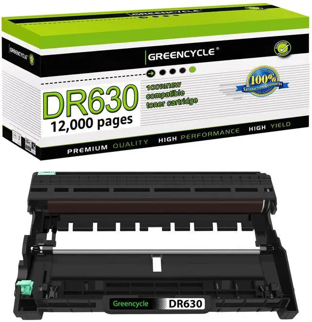 Main image of greencycle Drum Unit Replacement for Brother DR630 DR-630 Work with HL-L2340DW L2360DW L2300D L2380DW L2740DW DCP-L2540DW L2520DW L2320D MFC-L2740DW L2705DW L2700DW (1 Pack, no toner)