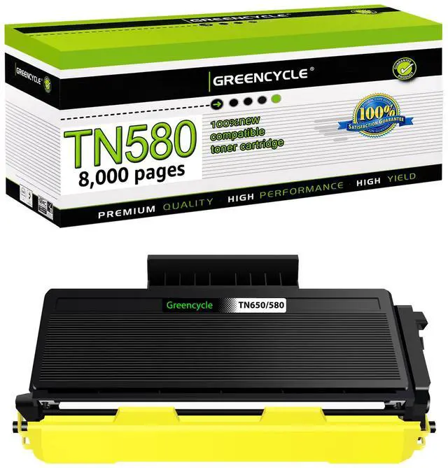 Main image of greencycle Compatible Toner Cartridge Replacement for Brother TN580 TN550 TN650 TN620 Work with HL-5370DW HL-5250DN HL-5340D MFC-8480DN MFC-8890DW MFC-8860DN DCP-8060 DCP-8065DN (Black 1 Pack)