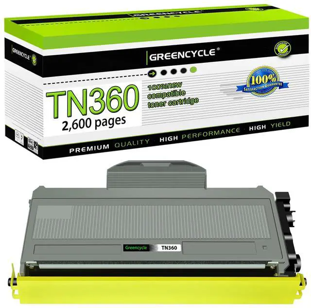 Main image of greencycle High Yield Toner Cartridge Compatible with Brother TN360 TN330 TN-360 TN-330 Work with HL-2140 HL-2170W MFC-7840W MFC-7340 MFC-7440N DCP-7030 DCP-7040 Printer (Black 1 Pack)