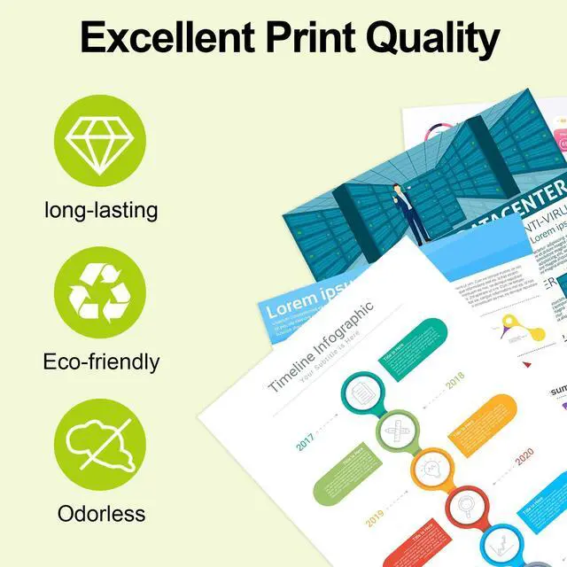 Alt view image 4 of 6 - greencycle 4 Pack DR229CL Drum Compatible Drum unit Replacement for Brother DR229 DR-229 Work with MFC-L3720CDW MFC-L3780CDW HL-L3220CDW HL-L3300CDW HL-L3295CDW Printer (Black,Yellow,Cyan,Magenta)