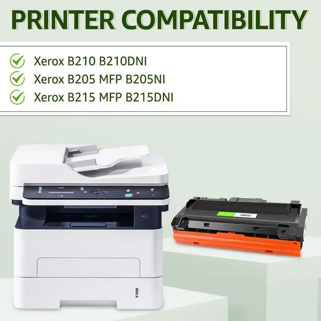 Alt view image 2 of 7 - GREENCYCLE Compatible Xerox B205 B210 B215 Toner Cartridge Replacement for Xerox 106R04347 106R04346 Work with B205NI B205MFP B210DNI B215DNI B215MFP Series Printers (Black, 3 Pack)
