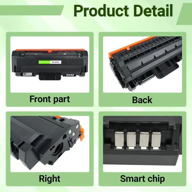 Alt view image 6 of 7 - GREENCYCLE Compatible Xerox B205 B210 B215 Toner Cartridge Replacement for Xerox 106R04347 106R04346 Work with B205NI B205MFP B210DNI B215DNI B215MFP Series Printers (Black, 3 Pack)