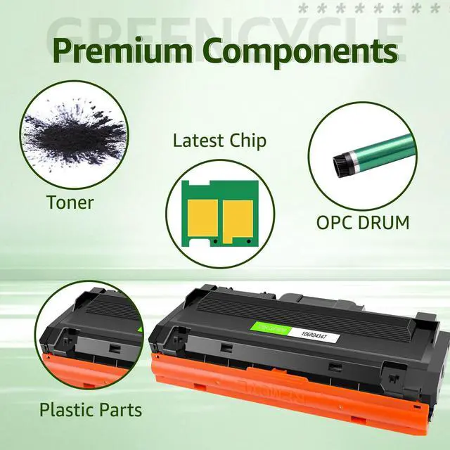 Alt view image 4 of 7 - GREENCYCLE Compatible Xerox B205 B210 B215 Toner Cartridge Replacement for Xerox 106R04347 106R04346 Work with B205NI B205MFP B210DNI B215DNI B215MFP Series Printers (Black, 3 Pack)