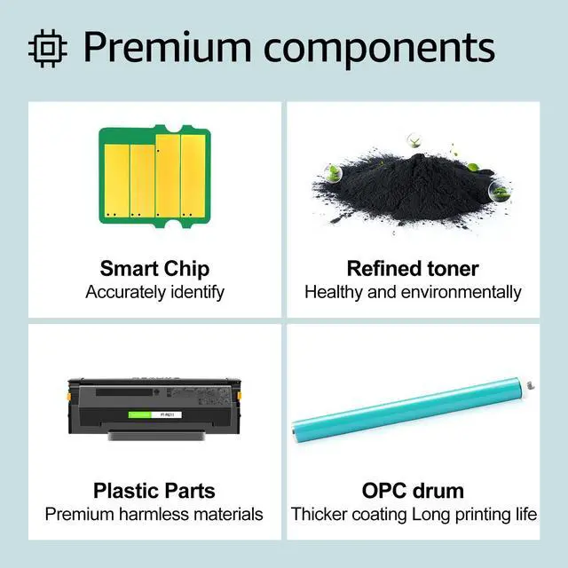 Alt view image 4 of 7 - greencycle PB-211 Replacement Compatible for Pantum PB211 PB-211E PB211EV Black Toner Cartridge use for P2500W P2200 M6500NW M6550NW M6600NW P2502W M6552NW M6602NW Printer Ink Cartridge (4PCS)