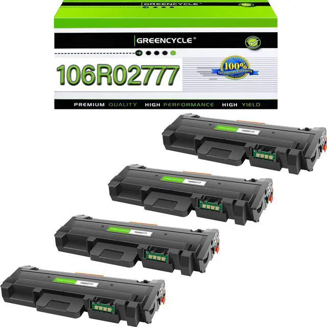 Main image of greencycle 106R02777 Toner Cartridge Replacement Compatible for Xerox 106R02777 Black Toner Cartridge WorkCentre 3215 3215NI 3225 3225DNI Phaser 3260 3260DI 3260DNI 3052 Ink Cartridge (4PCS)