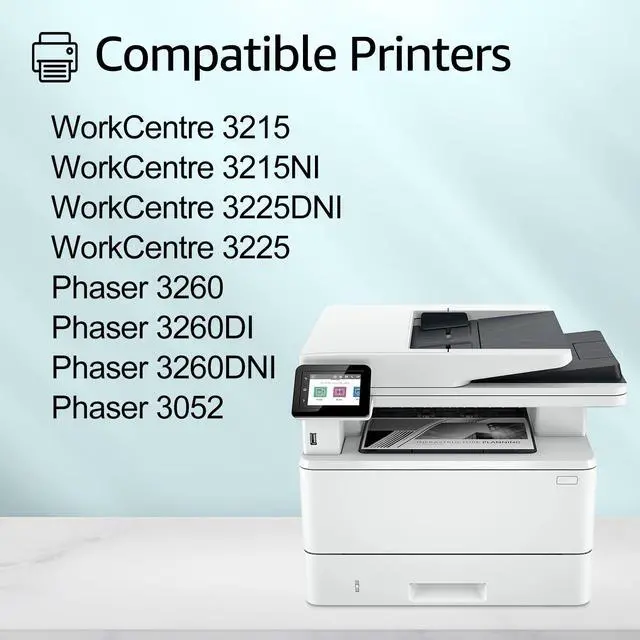 Alt view image 2 of 6 - greencycle 106R02777 Toner Cartridge Replacement Compatible for Xerox 106R02777 Black Toner Cartridge WorkCentre 3215 3215NI 3225 3225DNI Phaser 3260 3260DI 3260DNI 3052 Ink Cartridge (2PCS)