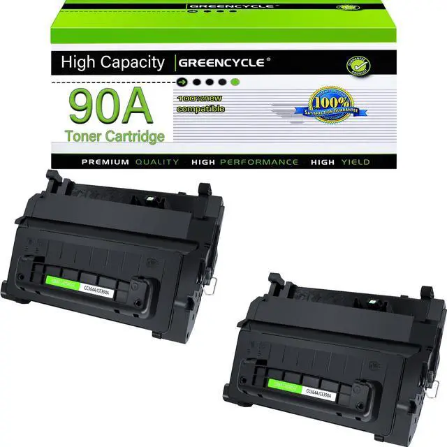 Main image of greencycle CE390A Toner Cartridge Replacement Compatible for HP 90A Black Toner Cartridge Laserjet Enterprise 600 M601 M602,M603 Series Laserjet Enterprise M4555 MFP Series(2Pack)