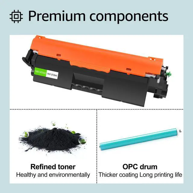 Alt view image 4 of 6 - greencycle Compatible 94X Toner Cartridge Replacement for HP 94X CF294X Work with Laser jet Pro MFP M148dw M148fdw M118dw M149fdw , Pro M118 M148 M149 Printer (Black, 3-Pack)