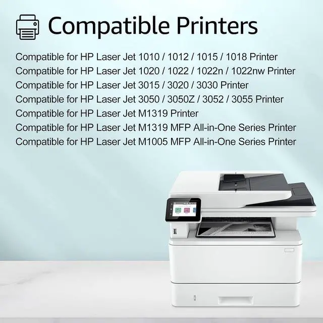 Alt view image 2 of 6 - GREENCYCLE High Yield Compatible Toner Cartridge Replacement for HP 12X Q2612X 12A Q2612A work with Laser Jet 1012 1022 1020 1018 1022N 1010 3015 3050 3030 3052 3055 M1319F Printer (Black, 3-Pack)