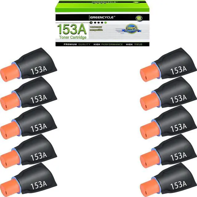 Main image of GREENCYCLE W1530A Compatible Toner Cartridge Replacement for HP W1530A 153A Toner Cartridge use for Laser jet Tank 1504 1504w 2504 2504dw MFP 2604dw 2606 2606dw Printer(10 Pack,Black)