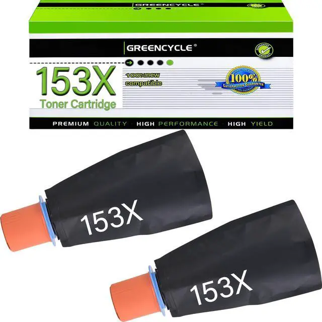 Main image of GREENCYCLE W1530X Compatible Toner Cartridge Replacement for HP W1530X 153X Toner Cartridge use for Laser jet Tank 1504 1504w 2504 2504dw MFP 2604dw 2606 2606dw Printer(2 Pack,Black)
