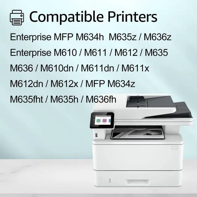 Alt view image 2 of 6 - greencycle 147A with Chip Toner Cartridge Replacement Compatible for HP 147A Black Toner Cartridge W1470A Work with Laser Jet Enterprise M610 M611 M612 M634 M635 M636 Series(1PCS,with Chip)