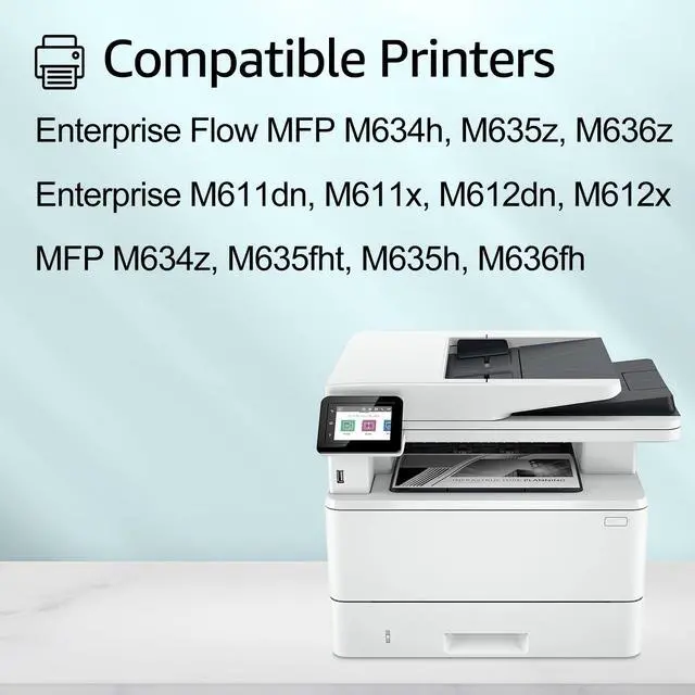 Alt view image 2 of 6 - greencycle 147X with Chip Toner Cartridge Replacement Compatible for HP 147X Black Toner Cartridge W1470X Work with Laser Jet Enterprise M611 M612 MFP M634 M635 M636 Series(6PCS,with Chip)