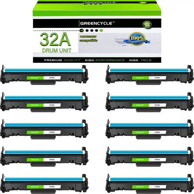 Alt view image 7 of 7 - greencycle Compatible 32A Replacement for HP 32A Drum Unit CF232A use for Laserjet Pro M203d M203dn M203dw M227fdw M227fdn M227sdn M148dw M148fdw M118dw Printer (8-Pack)