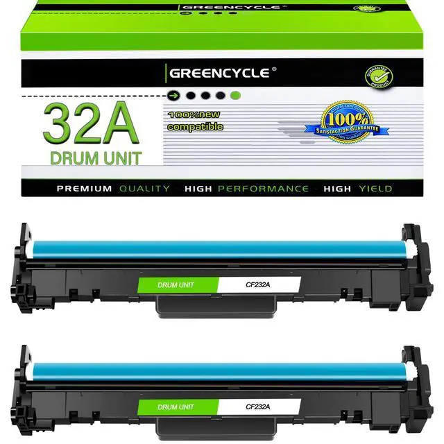 Alt view image 7 of 7 - greencycle Compatible 32A Replacement for HP 32A Drum Unit CF232A use for Laser jet Pro M203d M203dn M203dw M227fdw M227fdn M227sdn M148dw M148fdw M118dw Printer (2-Pack)