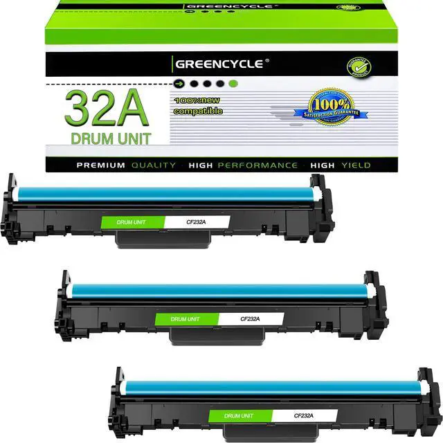 Alt view image 7 of 7 - greencycle Compatible 32A Replacement for HP 32A Drum Unit CF232A use for Laserjet Pro M203d M203dn M203dw M227fdw M227fdn M227sdn M148dw M148fdw M118dw Printer (3-Pack)