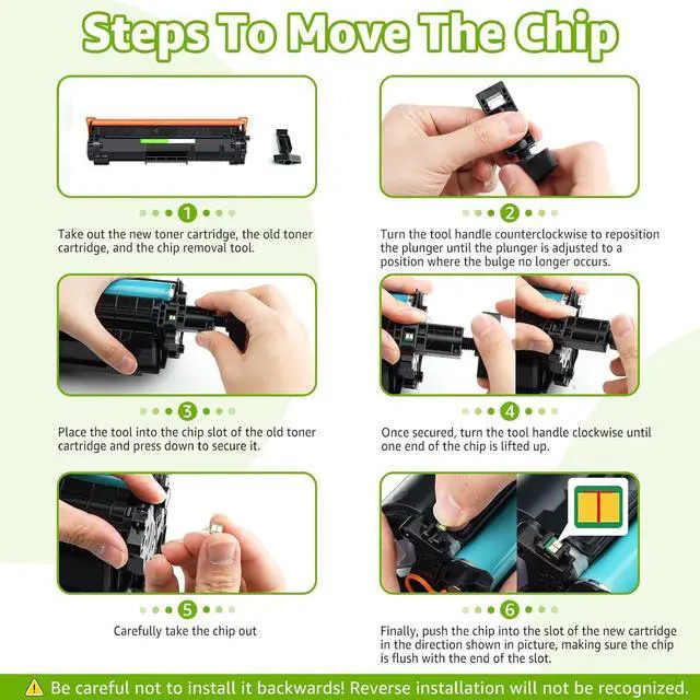 Alt view image 4 of 6 - greencycle 141X No Chip Compatible for HP 141X Black Toner Cartridge W1410X Work with Laser Jet M110w MFP M140w MFP M139w(1PCS,No Chip requires manual installation of an OEM chip)