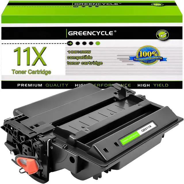 Main image of GREENCYCLE High-yield Compatible Toner Cartridge Replacement for HP 11X Q6511X work with Laser Jet 2400 2410 2410n 2420 2420d 2420n 2420dn 2420dtn 2430 2430n 2430tn 2430dtn Printer (Black,1-Pack)