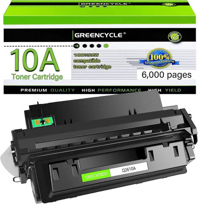 Main image of GREENCYCLE High-yield Compatible Toner Cartridge Replacement for HP 10A Q2610A work with Laser Jet 2300 2300L 2300n 2300d 2300dn 2300dtn Printer (Black,1-Pack)
