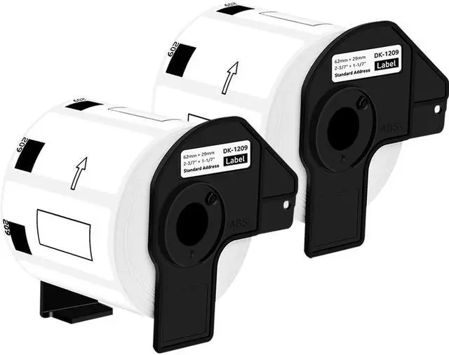 Main image of GREENCYCLE 2 Roll Large Address Label Compatible for Brother DK-1209 2.4 in x 1.1 in Use with Brother QL Label Printers (800 Labels/Roll)