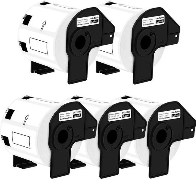 Main image of GREENCYCLE 5 Roll Large Address Label Compatible for Brother DK-1209 2.4 in x 1.1 in Use with Brother QL Label Printers (800 Labels/Roll)