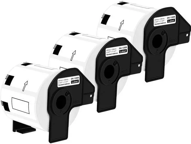 Main image of GREENCYCLE 3 Roll Large Address Label Compatible for Brother DK-1209 2.4 in x 1.1 in Use with Brother QL Label Printers (800 Labels/Roll)