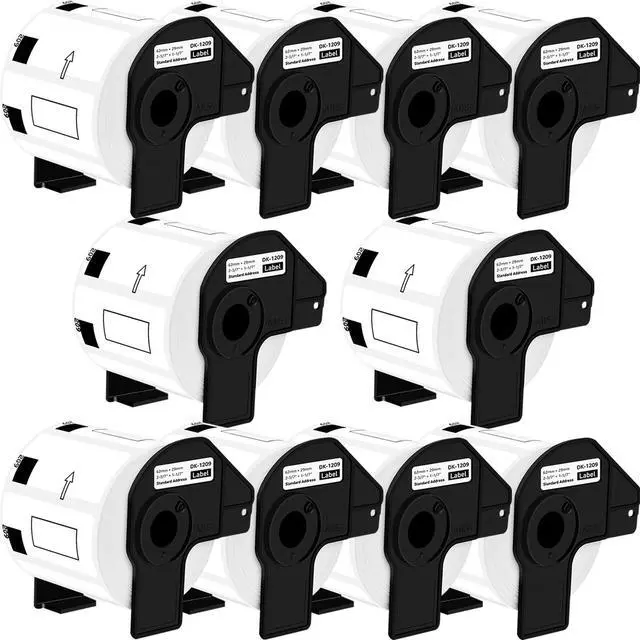 Main image of GREENCYCLE 10 Roll Large Address Label Compatible for Brother DK-1209 2.4 in x 1.1 in Use with Brother QL Label Printers (800 Labels/Roll)
